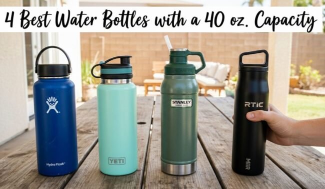 Best Water Bottles with a 40 oz. Capacity